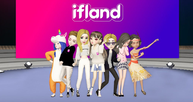 Ifland avatars posing for a photo