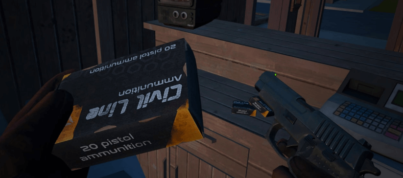 Scavenging for ammo in a post-apocalyptic world. Every bullet counts when survival is on the line. 🔫