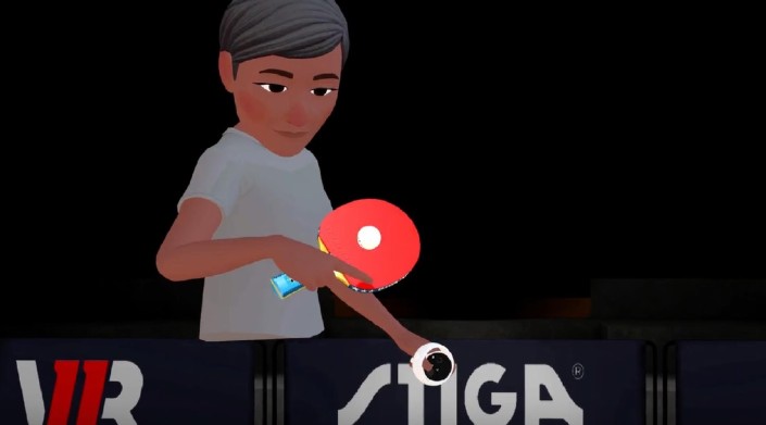 Practising your serve! Ready to play? 🏓