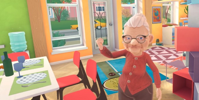Meet Grandma in VR! She welcomes us! 😺