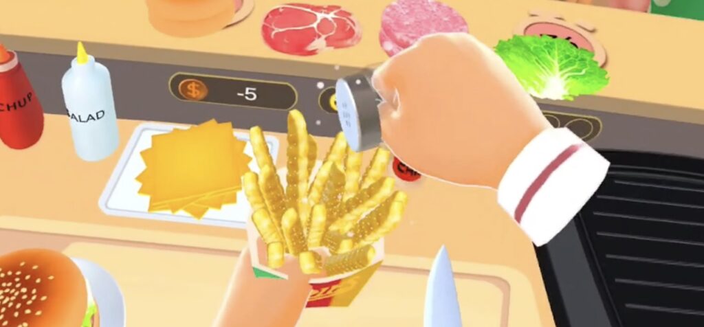 Sprinkle the potatoes with spices! Hurry up! ๐