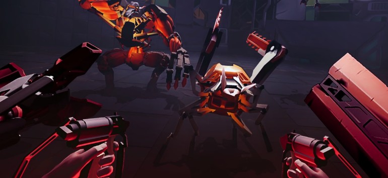 Let's fight the robot spider! Let's destroy the enemy!