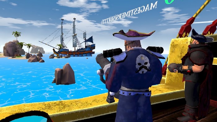 Firing the cannon from the ship! Ready for battle? ⚓