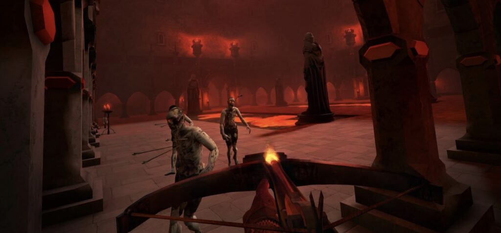 Fight zombies with a crossbow! Keep formation! πΉ