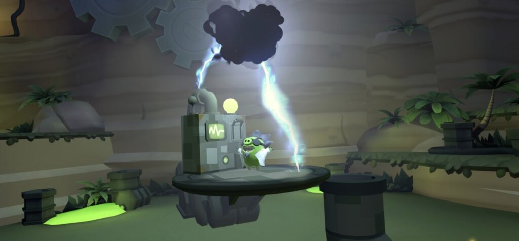 Let's check out the pig lab! Ready for some explosions? 💥