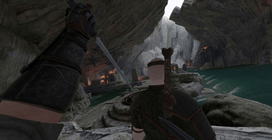Clash swords with magic sparks in a snowy castle steel meets sorcery!