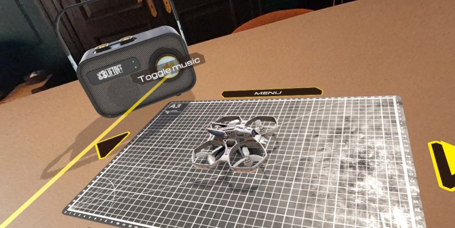 Launch your drone from the table for an epic race pure VR flying awaits!