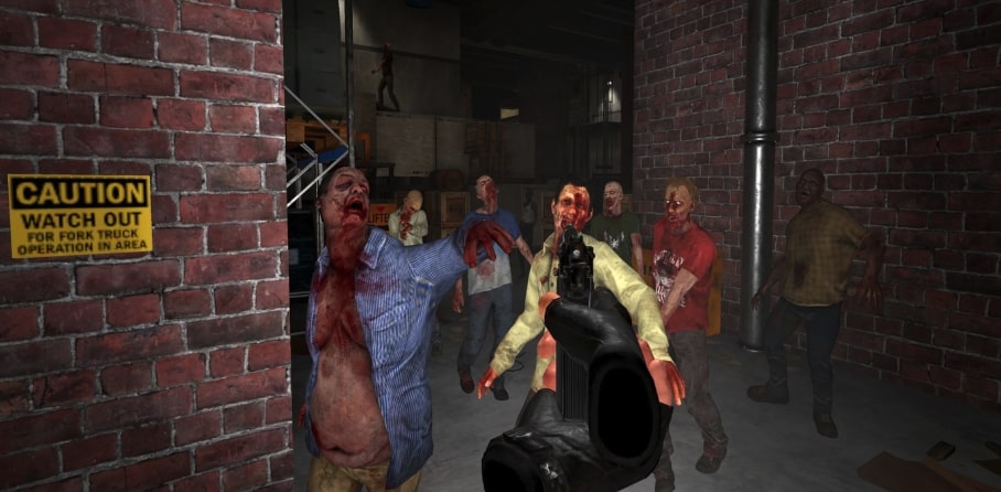 You are Grant Montgomery, fighting your way through a zombie apocalypse in VR, saving your family with a shotgun in your hands! Story vibe and hordes of undead 🧟♂️