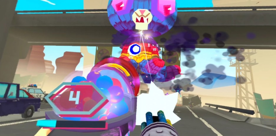 Battle a rogue piñata with your bat, unleashing a candy storm pure carnage awaits!