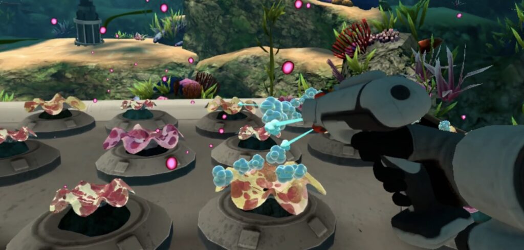 The game motivates real action through QR codes that link virtual achievements to real ocean cleanup projects and encourages environmental activism. ๐