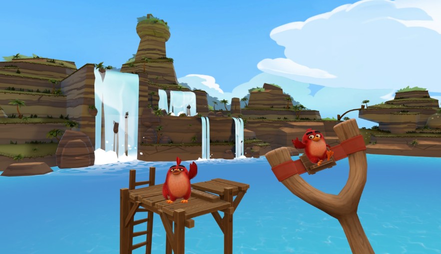Full VR immersion with the iconic slingshot mechanic!