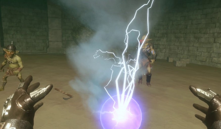 Magic requires gesture casting - misdraw a rune and you might hurt yourself!