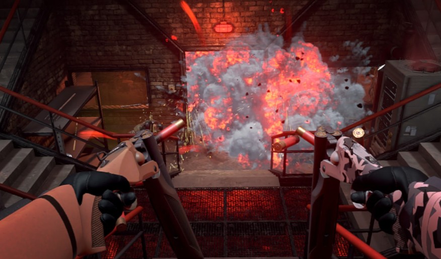 Enemies react realistically: limping, dropping weapons, or using corpses as shields.
