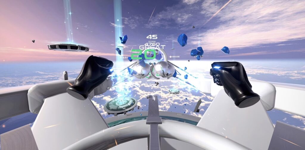 Every hit in PowerBeatsVR is scored by velocity and precision, burning up to 8 calories per minute!