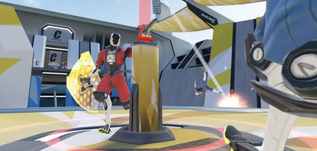 Completely free-to-play - unlocked core gameplay on Quest (and PC VR) with crossplay; monetization limited to cosmetics (weapon skins, helmets, effects).