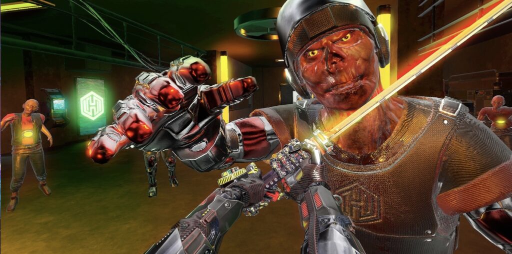 Core gameplay revolves around three implant classes-mobility, offense, and sensory that chain together based on your real-world movements.