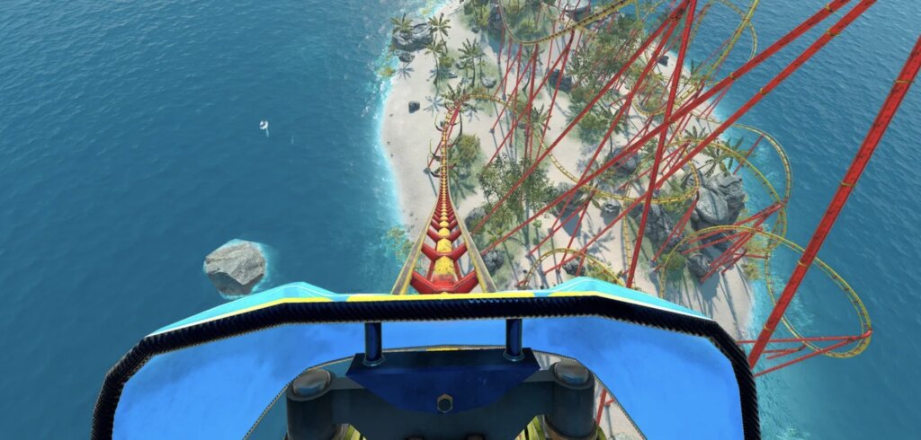 Realistic thrills - authentic physics for drops, loops & speed; motion simulator support (chair shakers) adds vibrations & rumble for full immersion.