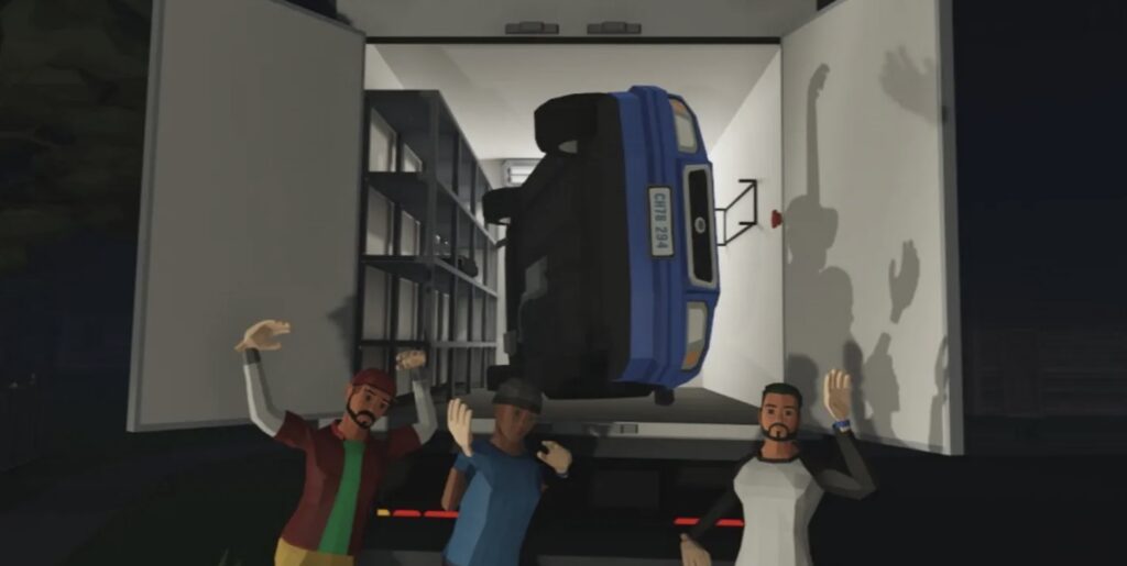 Physics & gadgets - steal anything (even people!), use rocket boosters, shrink ray, UFO; sell loot for upgrades and new heists (museums, trains).