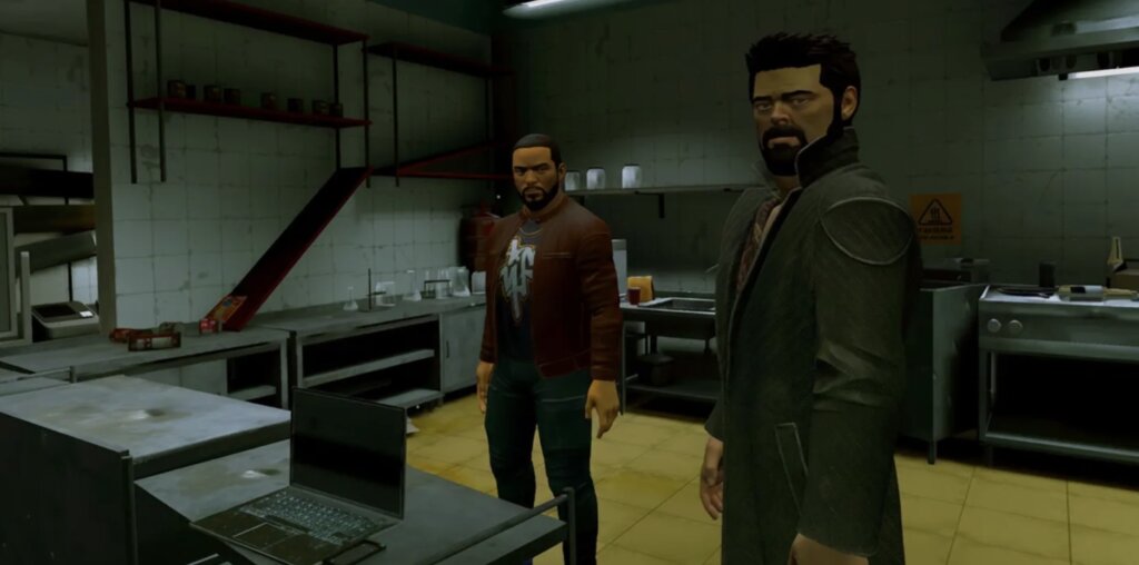 The game tracks a hidden Corruption system: sparing a low-level supe can cost −20 Butcher trust points, while executing them via telekinetic crush adds +10 corruption.