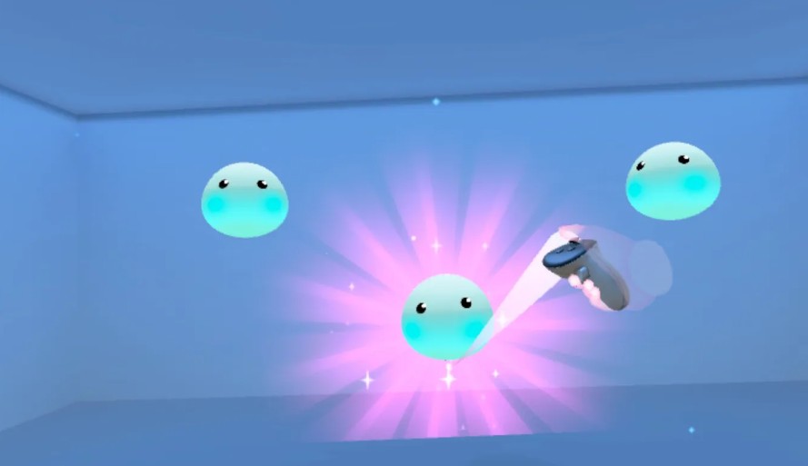 Iyo is a spatial puzzle where you merge floating creatures and guide them home through portals, focusing on relaxation over high scores.