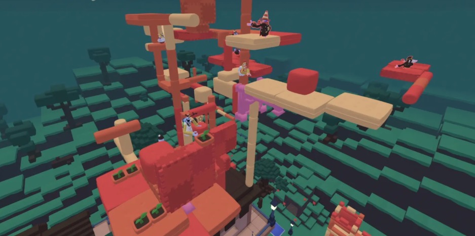 Yeeps combines hide & seek, prop hunt, and gadget-based building, pitched as “Gorilla Tag energy + digital Lego.”