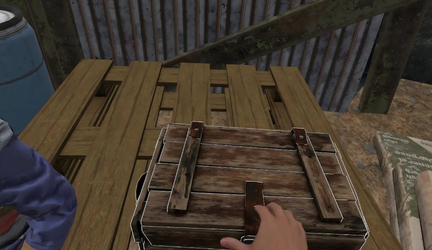 Combat has bodily vulnerability windows: a heavy sledgehammer swing leaves you open for about a two-second recovery wobble.